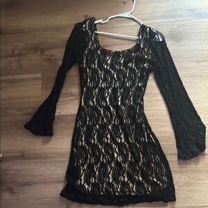 Elegant Black Lace Dress